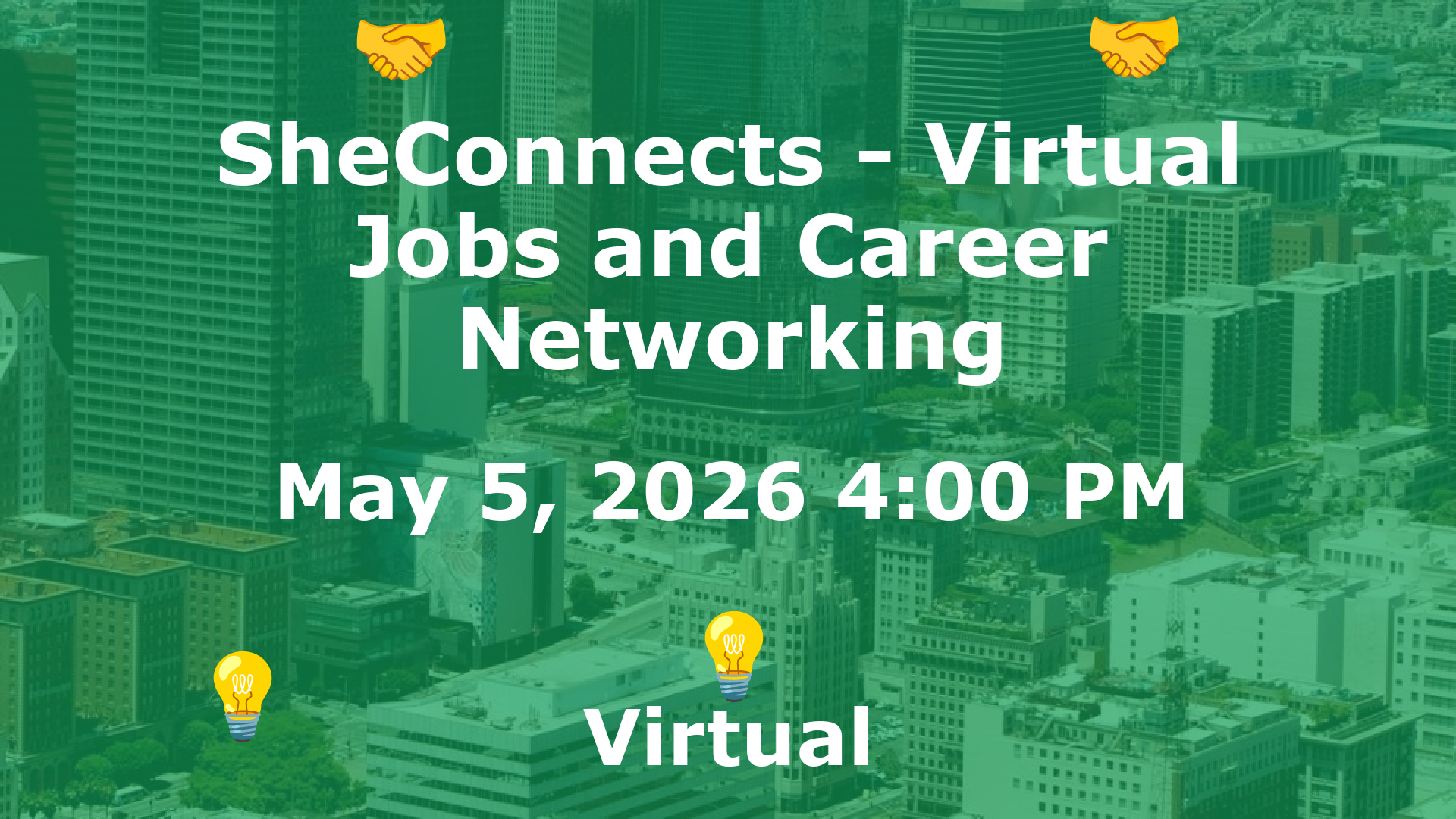 SheConnects - Virtual Jobs and Career Networking event image